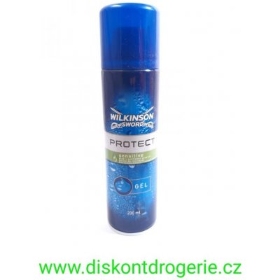 Wilkinson Protect Sensitive gel na holení pro citivou pleť 200 ml – Zboží Mobilmania