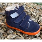 Beda Beda barefoot Barefoot zimní boty s membránou blue mandarine – Sleviste.cz