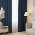 Ervi Blackout 100% zatemňovací závěs č. 19 - modrý – Hledejceny.cz