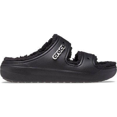Crocs Classic Cozzzy Sandal Black/Black – Zboží Mobilmania