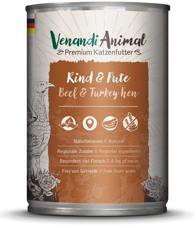 Venandi Animal hovězí a krůta 24 x 0,4 kg