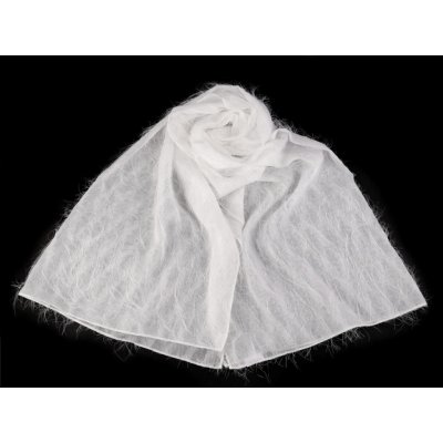 Společenský šifónový šál Off White – Sleviste.cz