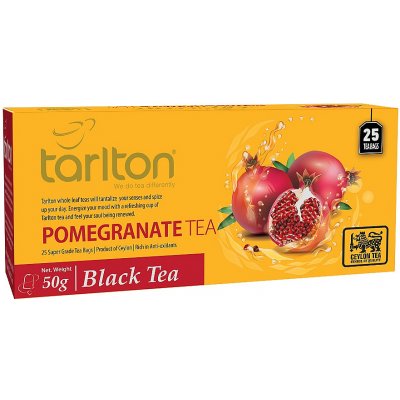 Tarlton Venture Tea Black Pomegranate nepřebal 25 x 2 g – Hledejceny.cz