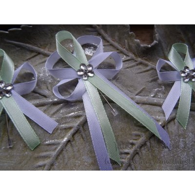 Svatební vývazek velký bílý / zelená nejsv. 181, nebo v barvě na přání – Hledejceny.cz