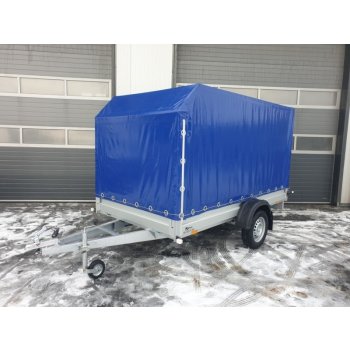 Přívěsný vozík SIDECAR DO 750 KG 256X130X130 CM - ALU s plachtou