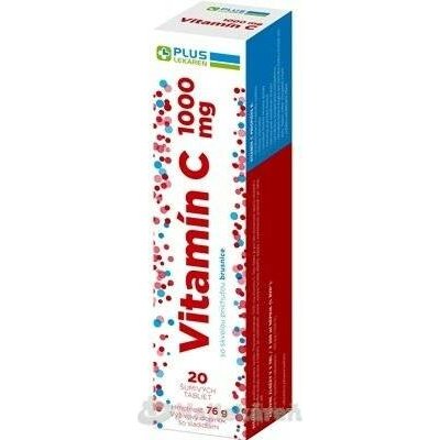 Plus Lékárna Vitamin C 1000 mg příchuť brusinka 20 tablet eff – Hledejceny.cz