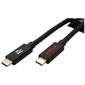 Roline 11.02.9105 USB4 20Gbps USB C(M) - USB C(M), PD 240W, 2m, černý