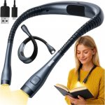 IZOXIS 25675 LED lampa na čtení za krk, černá – Zboží Dáma