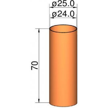 Klima Spojka 26mm trubek pr. 24mm x 70mm