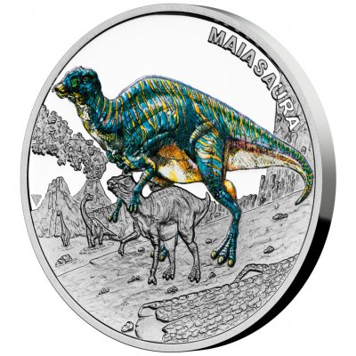 Česká mincovna Stříbrná mince Pravěký svět Maiasaura proof 1 oz – Zboží Mobilmania