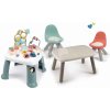 Interaktivní stolek a kostka Smoby Activity Table Little a stůl KidTable s 2 židlemi s anti UV filtrem