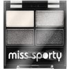 Oční stín Miss Sporty oční stíny Colour Quattro 404 Smoky Black 3,2 g