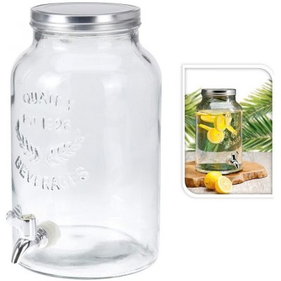 EXCELLENT Láhev 5500 ml skleněná s kohoutkem – Zboží Mobilmania
