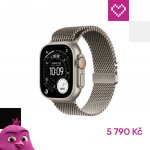 Apple Watch 49mm milánský tah z přírodního titanu - Large MGHQ4ZM/A – Zboží Živě