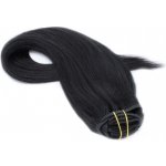 Clip-in vlasy 41cm černá – Zboží Mobilmania