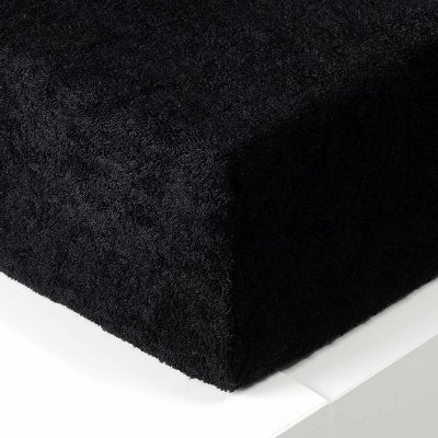 Xpose Froté prostěradlo Exclusive černé 180x200 – Zboží Mobilmania