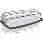 EXIT Zastřešení bazénu Pool 400 x 200 x 105 cm polyvinylchloridová (PVC) ocel bezbarvá – HobbyKompas.cz