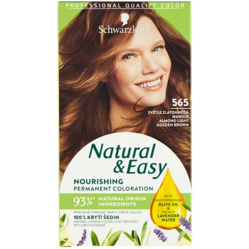 Schwarzkopf Natural & Easy 565 světle zlatohnědá mandle barva vlasová