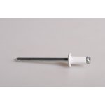 BRALO Trhací nýt 4 x 8 hliník/ocel plochá hlava RAL 9010 bílý – Zboží Mobilmania