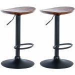 Design-Shop Skelde černá / Ořech 2 ks – Zboží Dáma