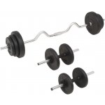 VidaXL Sada činek barbell a dumbbell, 30 kg – Zboží Mobilmania