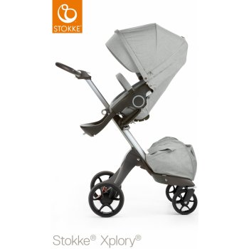 Stokke Xplory Silver Chassis V5 Grey Melange 2017