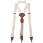 Avantgard set 881-934863 smetanová tmavě hnědá kůže – Zboží Dáma