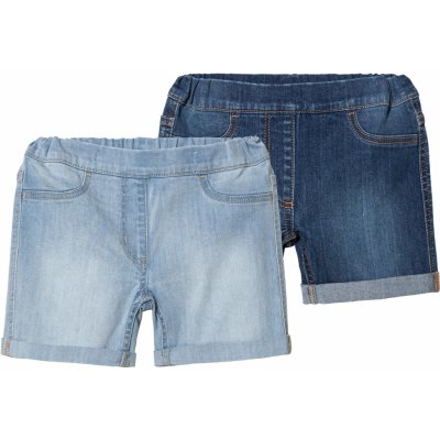 lupilu dívčí džínové šortky 2 kusy modrá – Zboží Dáma