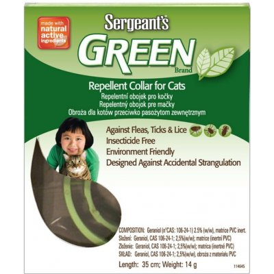Sergeants Green repelentní obojek pro kočky 35 cm – Hledejceny.cz
