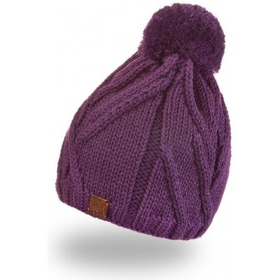 Little Angel čepice pletená bambule Outlast fialová – Zboží Mobilmania