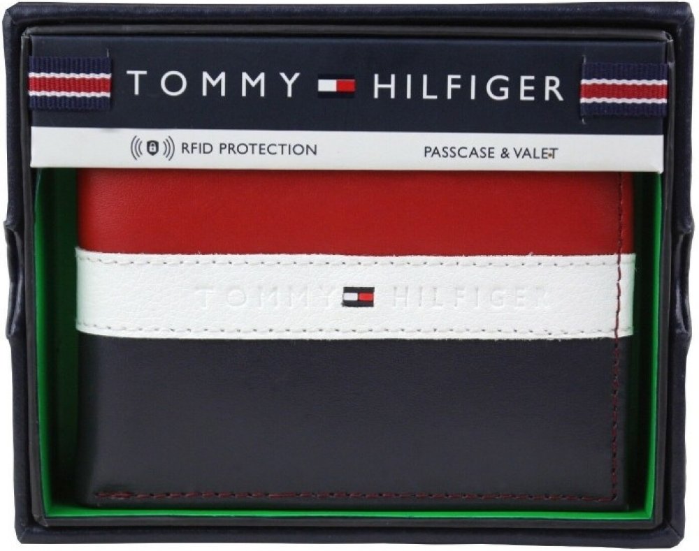 Tommy Hilfiger Pánská kožená peněženka Bifold multicolor | Srovnanicen.cz