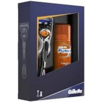 Gillette Fusion Proglide Manual holicí strojek + gel na holení 75 ml dárková sada