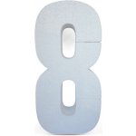 1Mcz 3D polystyrenové číslo 8 k aranžování 28x14x5cm 45960 – Zbozi.Blesk.cz