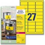 Avery Zweckform L6105-20 Odolné PET etikety 63,5x29,6 mm 540 ks žluté – Sleviste.cz