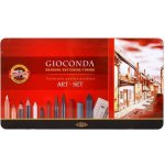 Koh-i-noor kreslířská umělecká souprava GIOCONDA pro suchou kresbu 39 ks v plechové krabičce – Hledejceny.cz