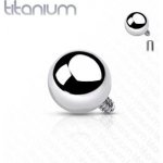 Šperky4U náhradní kulička k labretě titan závit TIT1067-1202 – Zboží Dáma