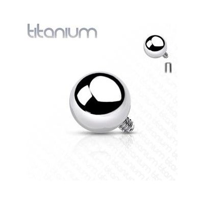 Šperky4U náhradní kulička k labretě titan závit TIT1067-1202 – Zboží Dáma