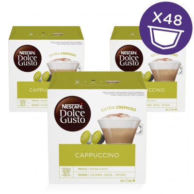 Nescafé Dolce Gusto Cappuccino kávové kapsle 48 ks – Hledejceny.cz