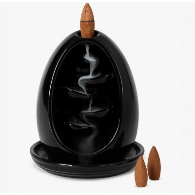 Chappal keramický držák na vonné františky černá – Zboží Dáma