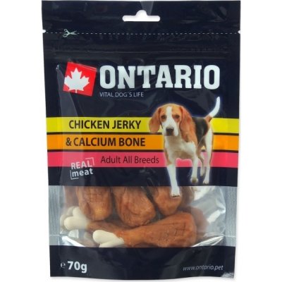 Ontario pochoutka Chicken Jerky Calcium 70 g