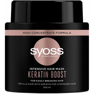 Syoss Keratin Boost intenzivní vlasová maska 500 ml – Zboží Mobilmania