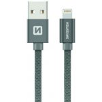 Swissten 71523102 USB / Lightning, 0,2m, šedý – Zboží Živě