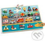 DJECO Dřevěné puzzle Vroom – Zboží Mobilmania