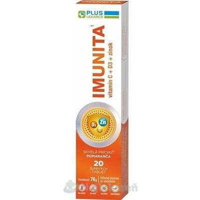 Plus Lékárna Imunita vitamín C + D3 + zinek 20 ks – Hledejceny.cz