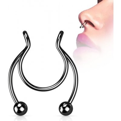 Šperky4U falešný piercing do nosu septum ST0017-K – Zboží Mobilmania