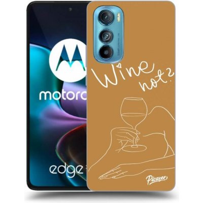 Pouzdro Picasee silikonové Motorola Edge 30 - Wine not