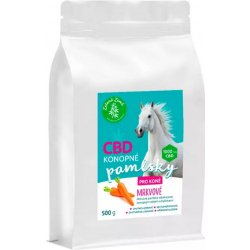 ZELENÁ ZEMĚ CBD pamlsky pro koně mrkev 0,5 kg
