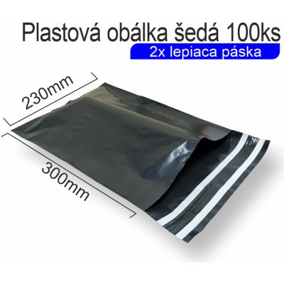 Zawmark Plus s.r.o. Plastové obálky šedé s dvojitou páskou 60µm ECONOMY Rozměr: 230 x 300 mm – Zboží Živě