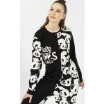 Pandy dámský overal na spaní růžovo černý – Zboží Dáma