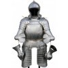 Karnevalový kostým Krutský Bohatě kanelovaná renesanční rytířská zbroj